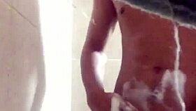 Hot Bath At Neighbor's Turns Into Detailed Masturbation Session
