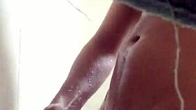 Hot Bath At Neighbor's Turns Into Detailed Masturbation Session