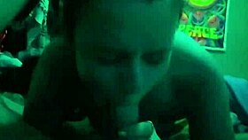 Girlfriend gives intense blowjob in homemade video