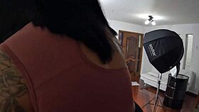 Behind the scenes at Ted's mansion, Latina teens Alessandra, Aycha, and Monique show off their tits and asses with dirty talk.