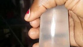 Preparing my penis with ice for a hard pussy pounding in web chat.