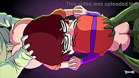 Very, very long and hard doggystile fuck for a group with ass and twat