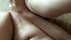 asian milf enjoys solo masturbation session