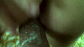 French amateur close-up sucking and fucking with heavy cum