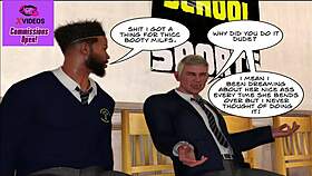 A BBC demante gets his milf principal xxx for a rough ride in this 3D animated video