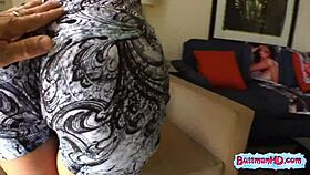 I watch the blonde undress and reveal her big ass.