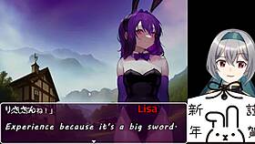 A hero faces the bunny-girl forest trial with machine translated subtitles