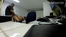 fucking the saleslady at work in office