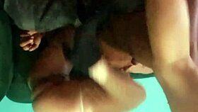 latina amateurs receive facial treatment