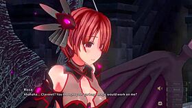 petrified ricca turns into succubus in 3d hentai game