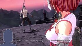 petrified ricca turns into succubus in 3d hentai game