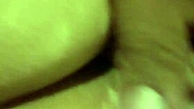 Mary's sucking and getting her latina ass fucked hard by her little giant.