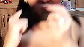 Showing off my big tits too provocatively