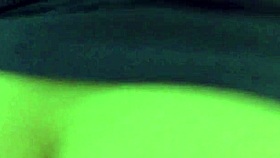 Golden Rain Flows from Her Wet Pussy After Intense Fingering Session.