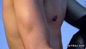 hunk sucks monster cock, rims, then bareback anal in convertible at night.