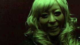 sexy japanese legs in stockings tease pussy