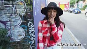 big ass latina teen 18+ riding a massive cock outdoors