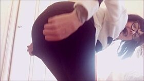 close up of italian blonde asshole getting dirty talk and masturbation