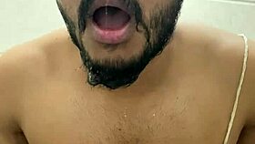 put it in my mouth and i swallowed that big cock 😋 with face fucking and deepthroat