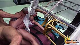 Tattooed MILF Adrienne Gets Cunilingus And Fucks Stranger In Abandoned Building!