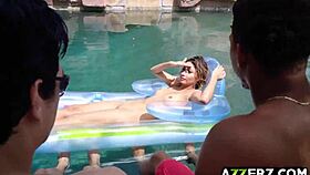 Seductive Jade Jantzen Hot Outdoor Threesome Fuck 😏