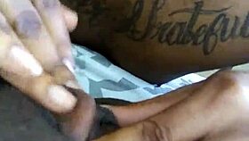 Watch this fat beauty lick her pussy and clit in a surprising, intense session.