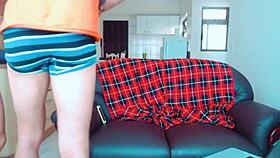 he enjoys ass play in webcam chat with costumes