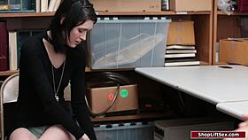 Teen thief caught by elderly officer at work.