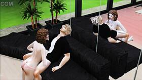 gorgeous hot model seduced by handsome photographer in 3d hentai