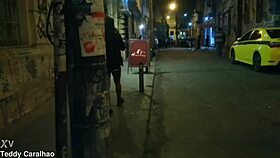 Teddy Caralh�o Teases Preta Fogosa With Big Cock Blowjob