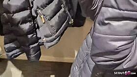 Intense scandalous threesome with lia louise and freudin in the fitting room