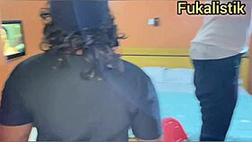 lonely horny nigerian housewife cheats with a repairman while husband was at work