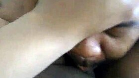 Watch this fat beauty lick her pussy and clit in a surprising, intense session.