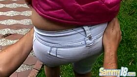 sweet latina teen fucks hard despite petite frame.