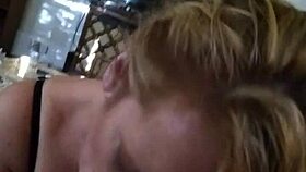 This beautiful wife is giving her husband an amazing blowjob, and it's so sexy.