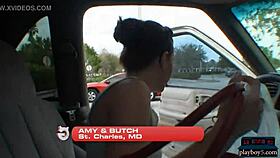 real amateur teen 18+ girlfriends having public sex in a car