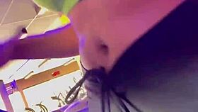 Performing animal women – amateur girl’s wild ride at the gym