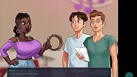 Summertime Saga: Neighbor's Amazing Tits in Roleplay