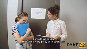 Dyke4k New Girl Caught With Naughty Coworkers in Action!