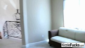 hot stacked nicole & abigail lick each others pussies in lesbian sex.