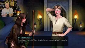 in hentai, blonde homeless girl with big tits gets groped intensely