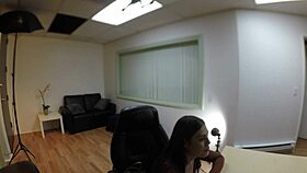 veronica valentine's messy casting with ripped clothes and creampie 😈