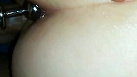 Married Work Partner Tries Butt Plug First Time, Cums Fast! Wow!