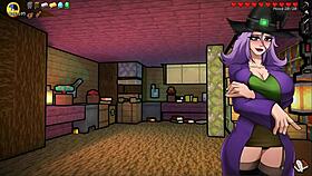 hornycraft minecraft parody hentai game pornplay ep 25 the creeper girl in red micro bikini