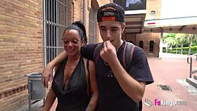 A beautiful teacher, Aura Rodriguez goes sexual with her young boy student