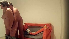 Divorced Chubby Woman Cheats with Roommate in Nursery While Husband Works