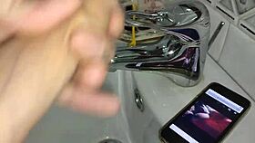 Gardener Discovers Boss's XVideos Page And Masturbates In Bathroom While She Washes Dishes