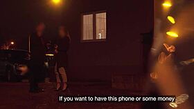 this waitress with killer tits got slammed hard in a van.