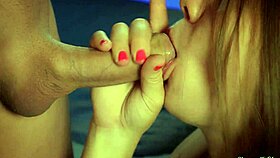 i give a close up blowjob and swallow cum from my cute teen friend