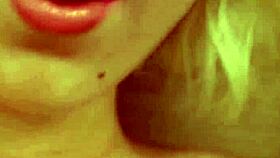 pierced blonde explores with toy alone